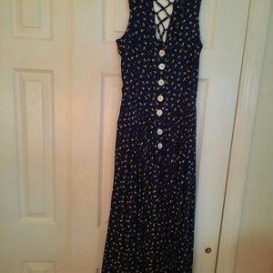 Sleeveless sundress with strappy back